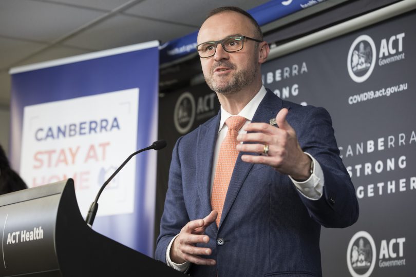 Chief Minister Andrew Barr