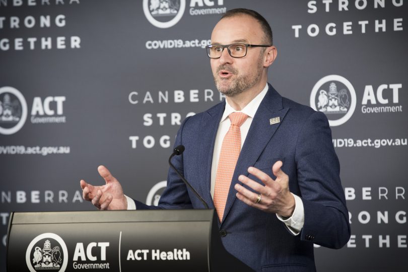 Chief Minister Andrew Barr