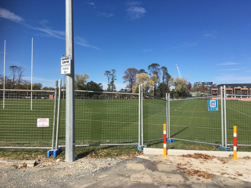 The Raiders Centre in lockdown