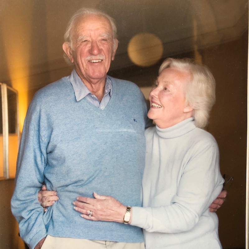 Jim Maple-Brown (left) and his wife, Pamela (right).