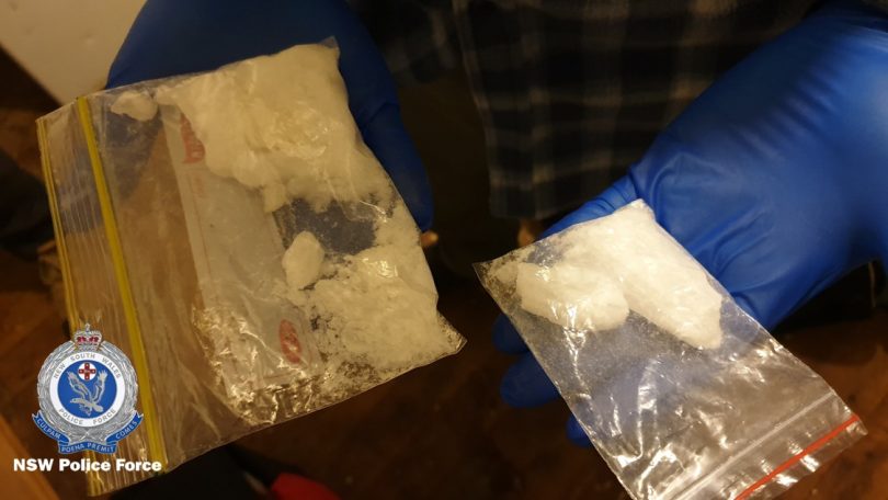 The methylamphetamine seized by police in Queanbeyan yesterday.