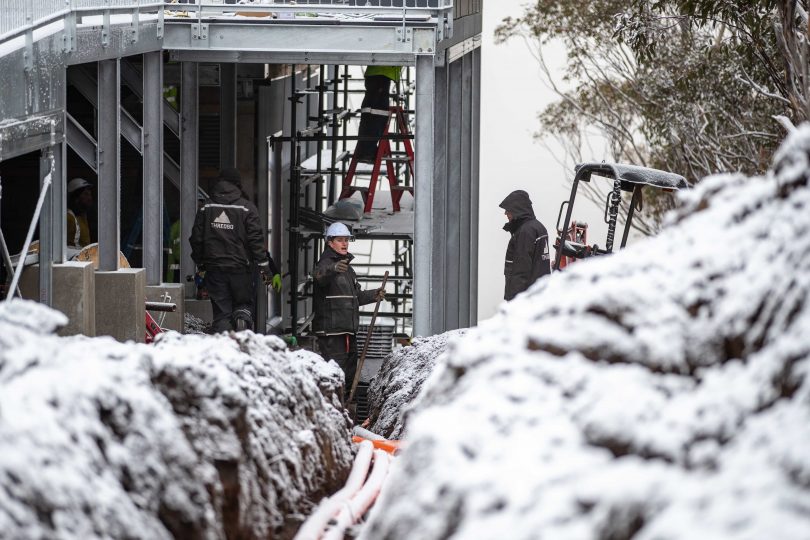 Workers at Thredbo