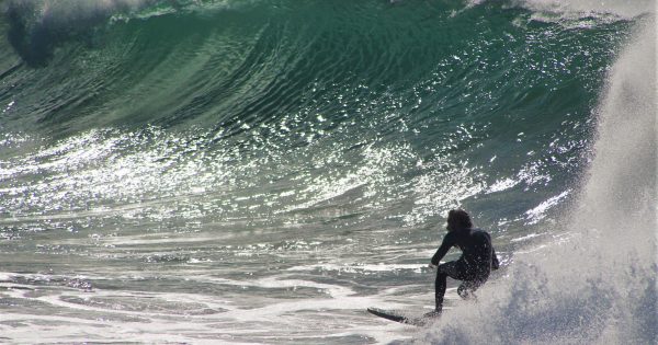 Surf's up on the South Coast but conditions will be hazardous