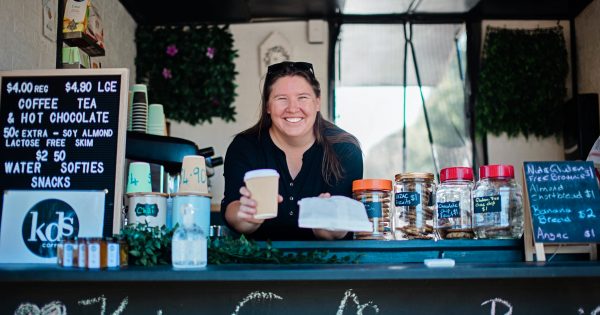 The suburb of Fraser is loving its new local coffee option from Kate's Katering