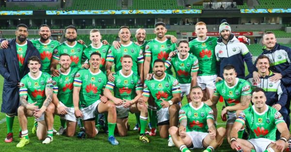 Raiders cap Papalii's 200th with another win against the Storm in Melbourne