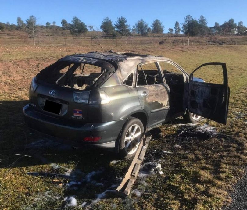 Burnt out car 