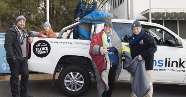 CEO sleepout asks Canberrans to lend a hand for people left out in the cold