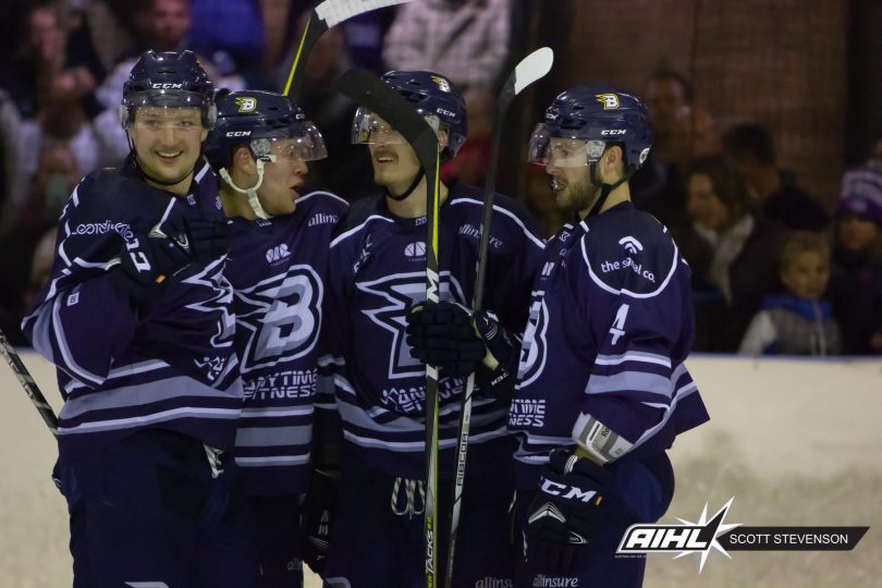 Players from CBR Brave ice hockey team.