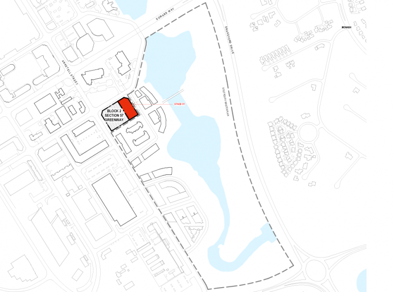 The map of the development site