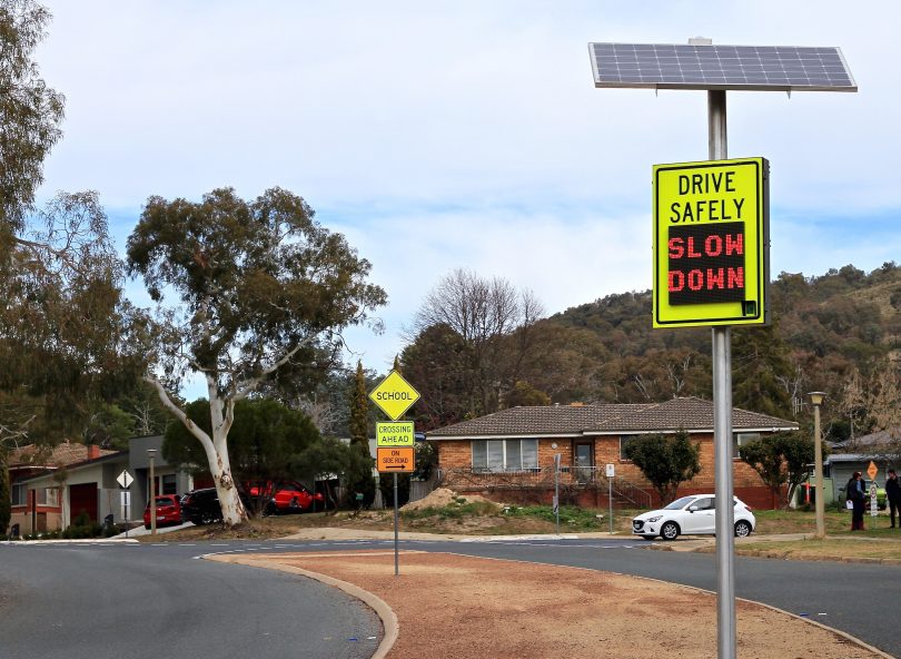 The new road safety signs that give drivers a smiley face or tell them to slow down.