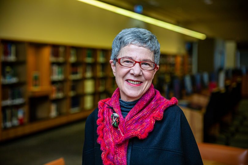 Dr Marie-Louise Ayres at National Library of Australia.