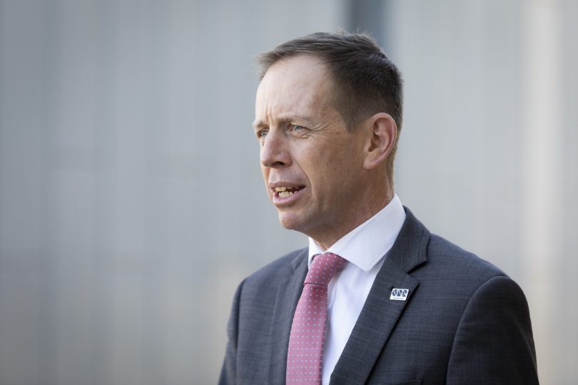 ACT Minister for Mental Health Shane Rattenbury.