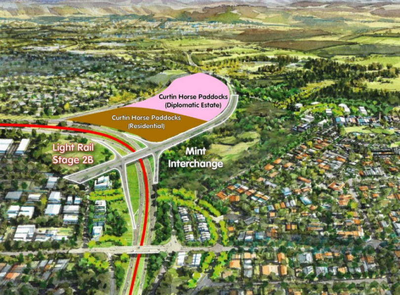 Proposed interchange site