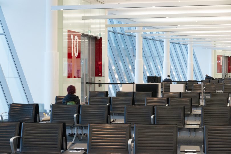 Inside Canberra Airport