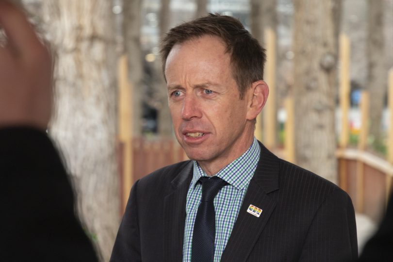 ACT Minister for Climate Change and Sustainability Shane Rattenbury.
