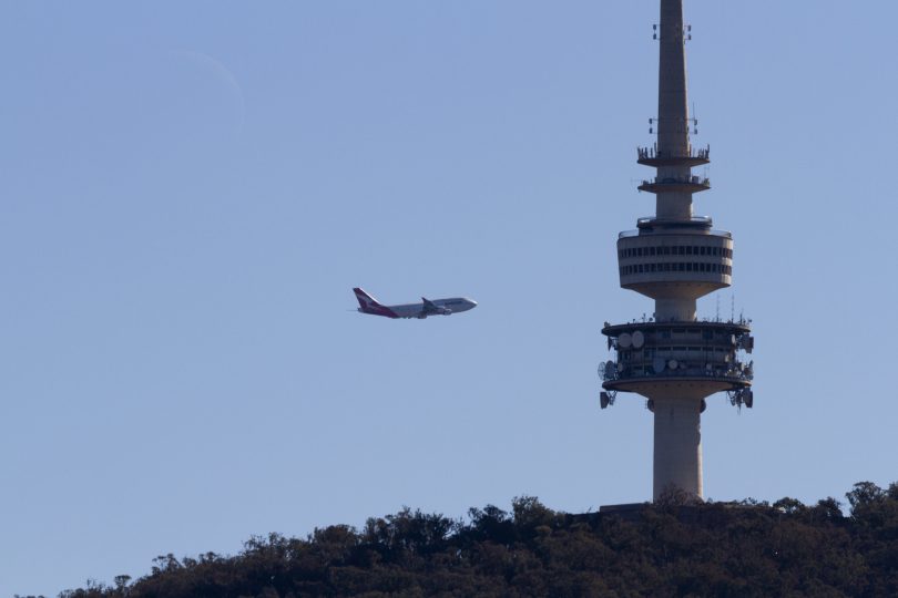 The final 747 flight in the ACT