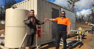 Housing pods help with bushfire recovery at Nerriga