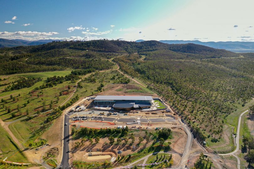 Aerial view of Stromlo Forest Park