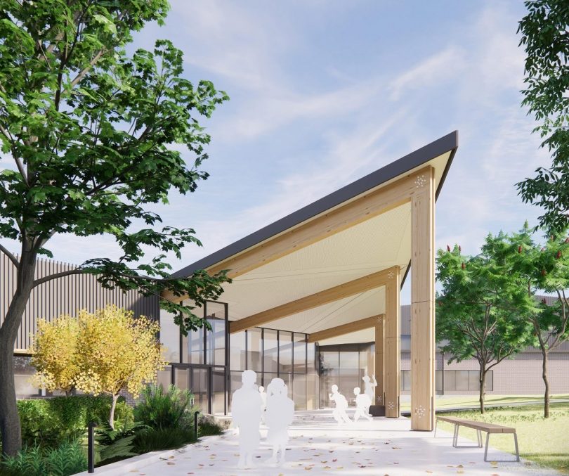 Artist's impression of new public school in Throsby