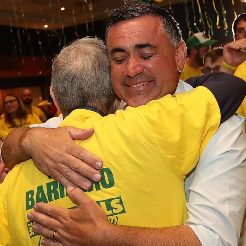 John Barilaro and his father