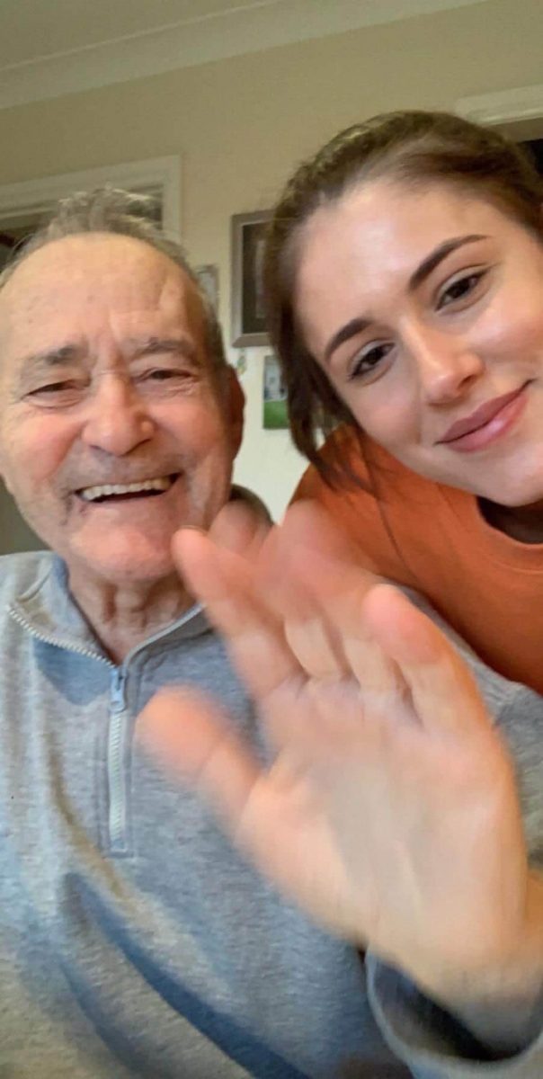 Domenico Barilaro with his granddaughter Domenica