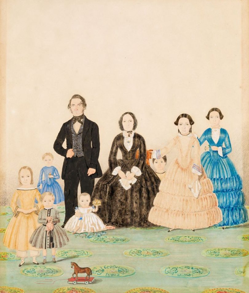 George and Jemima Billet with family, C.H.T. Costantini