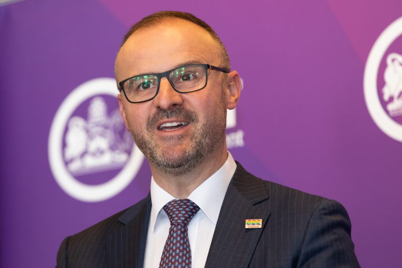 Chief Minister Andrew Barr