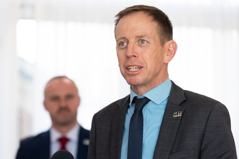 ACT Minister for Mental Health Shane Rattenbury.