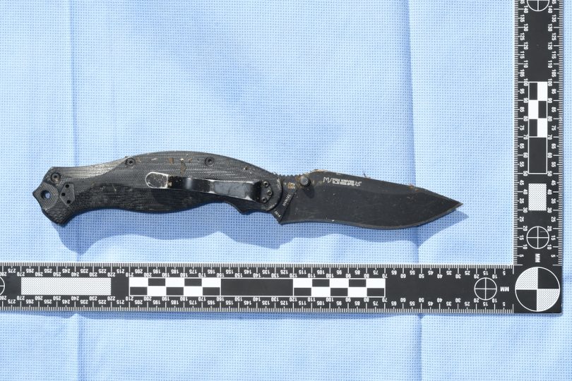 The knife police found