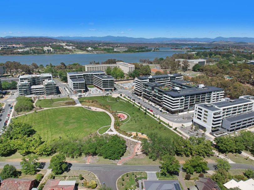 Aerial view of Campbell 5 complex managed by Vantage Strata.