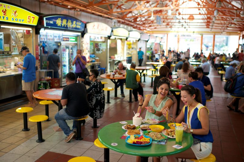 A 'hawker centre'