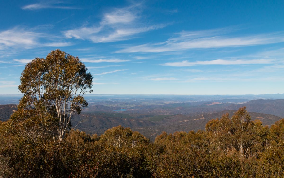 view of Tidbinbilla and Brindabella areas