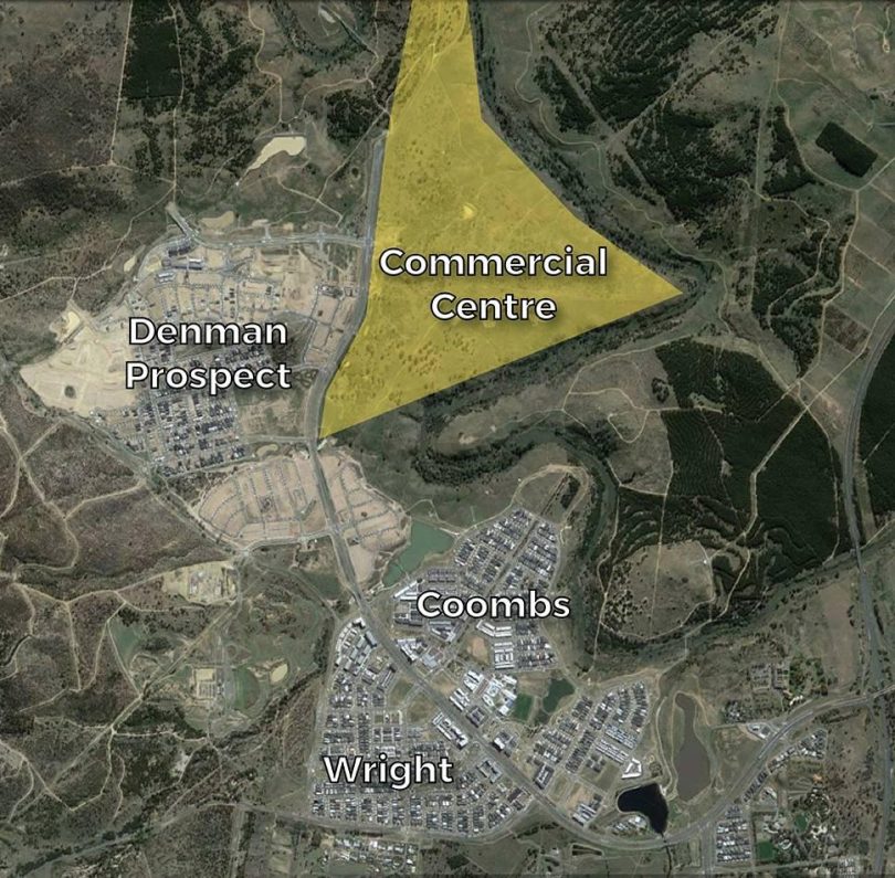 Aerial photo of Molonglo Centre