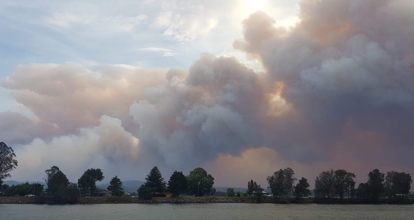 Currowan fire on New Year's Eve 2019