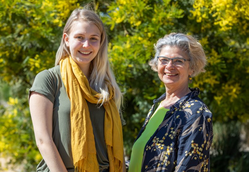 Teah Searle and her aunt Suzette 