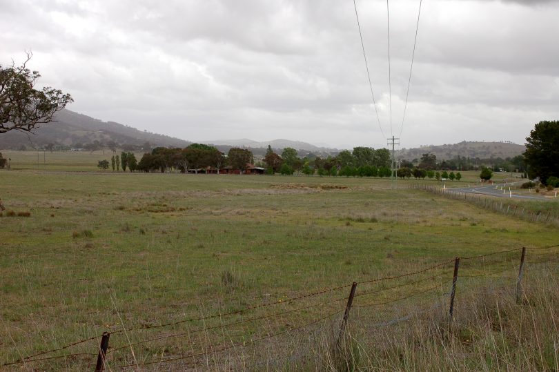 The site of the proposed memorial park and cemetery
