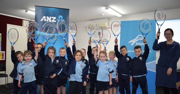 Gungahlin kids make a racquet over tennis stars