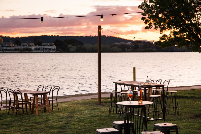 Armada outdoor bar at The Boat House.