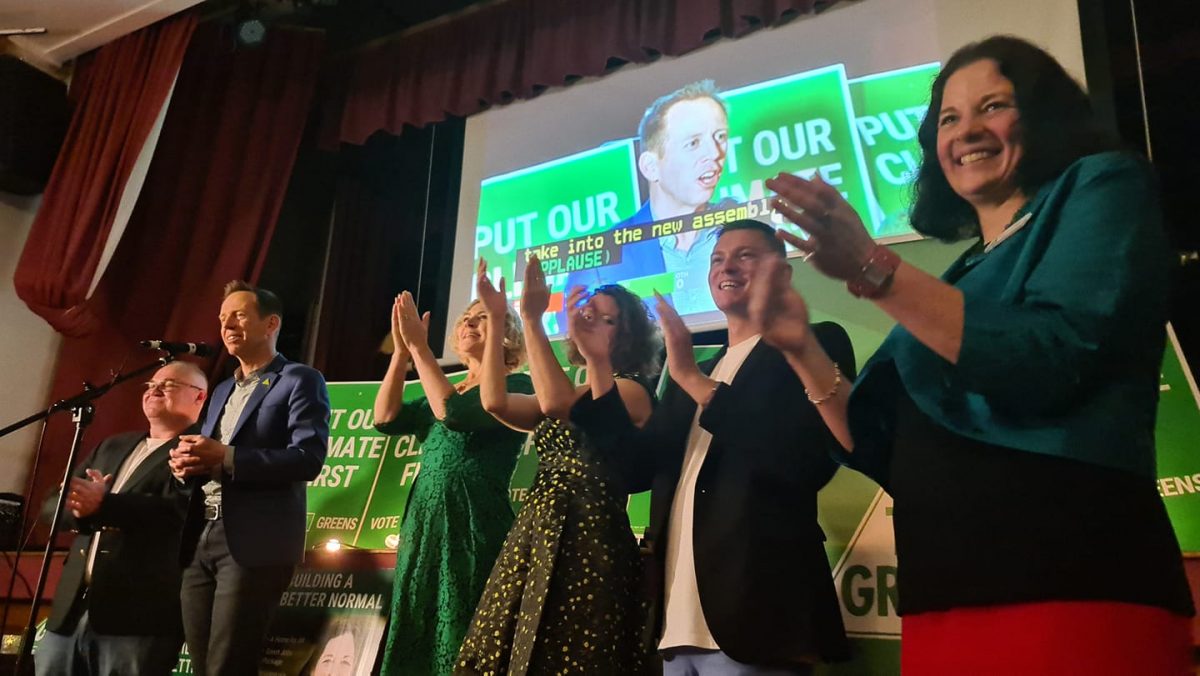 elected Greens celebrating on election night