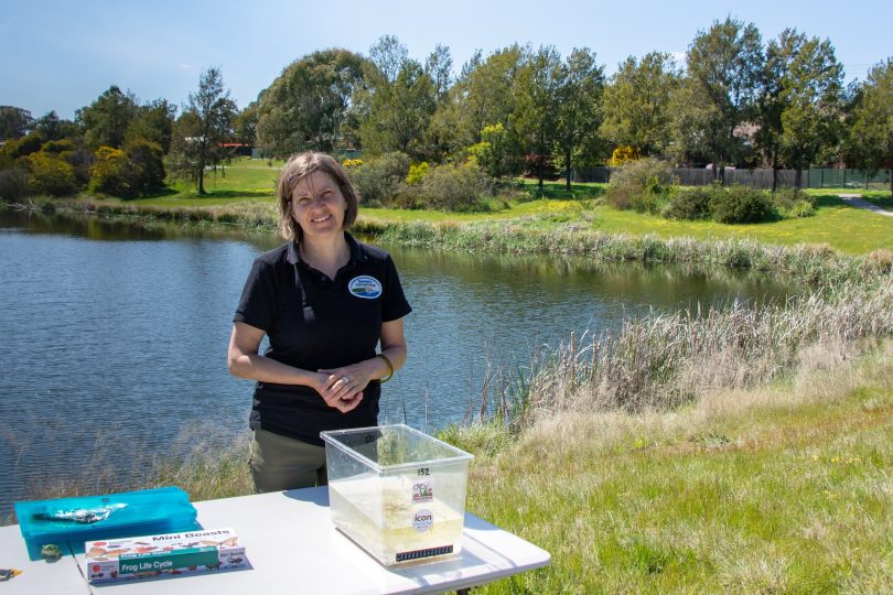 Frogwatch education officer Anke Maria.