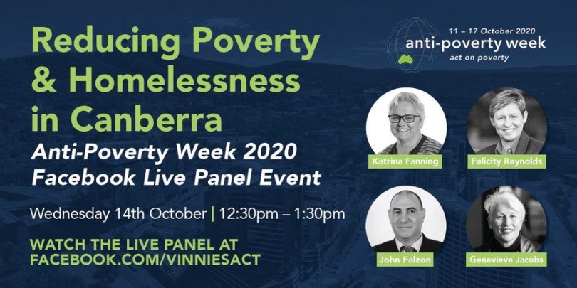 A Live Panel Event will be held for Anti-Poverty Week.