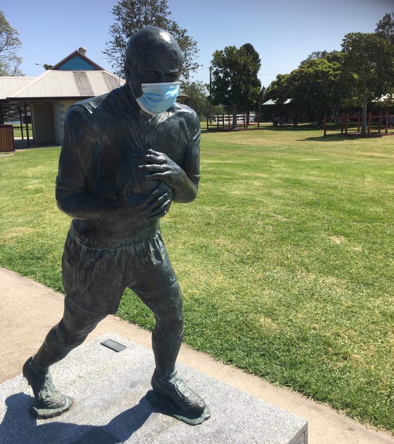 Statue of Mick Weyman 