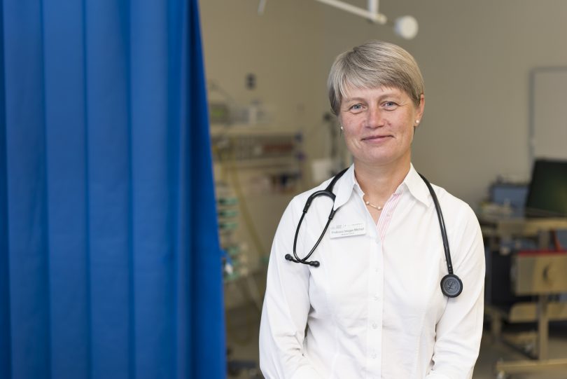 Woman with stethoscope