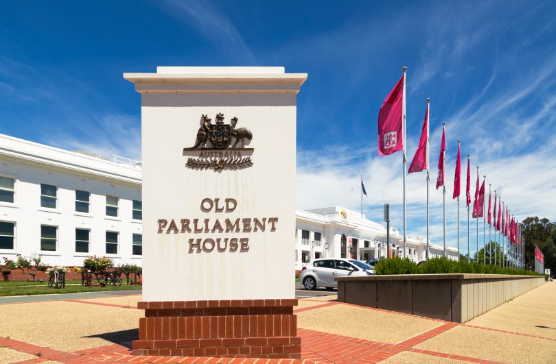 Old Parliament House sign