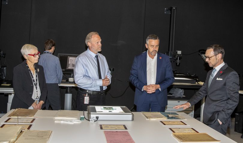 Workers at National Archives of Australia.