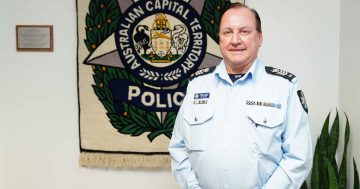 Officer and a tapestry part of the fabric of policing in Canberra