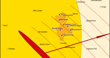 Canberra in direct path of thunderstorms and hail this afternoon