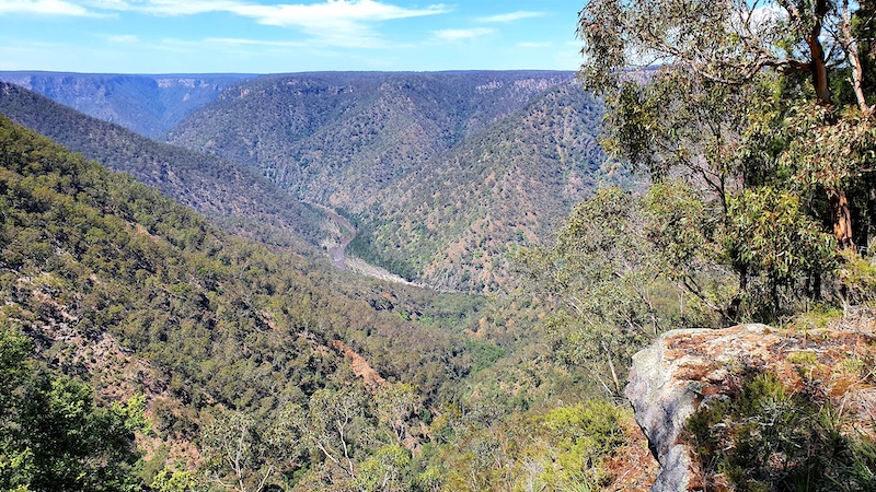 Shoalhaven River flowing through bush valley.