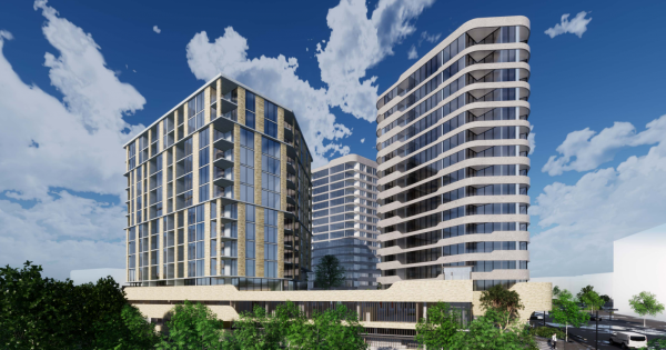 Hindmarsh revises soaring twin-tower proposal in Woden