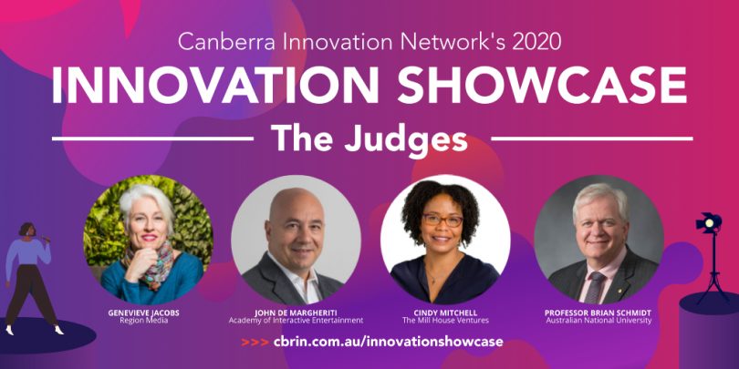 Judges for the Canberra Innovation Network's 2020 Innovation Showcase.